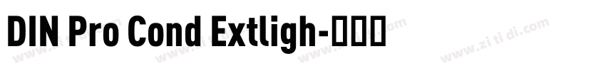 DIN Pro Cond Extligh字体转换